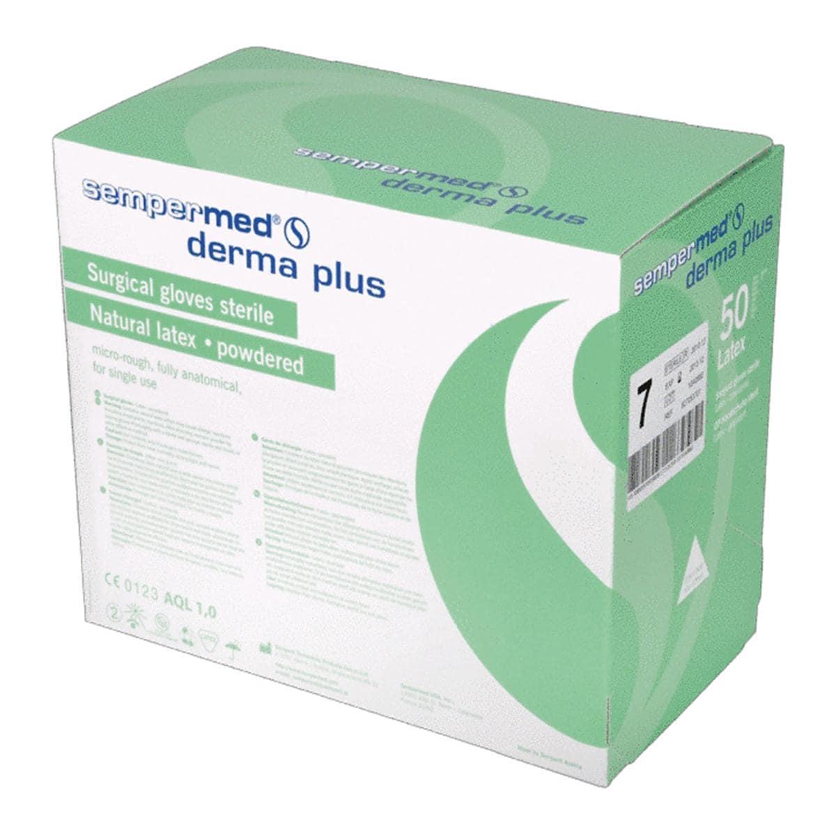 Derma Plus latex operatiehandschoen, steriel - maat 6 per 50 paar