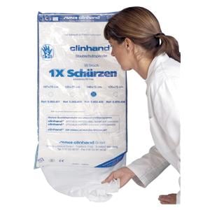 Disposable schorten in wanddispenser - 107 x 75 cm, per 50 stuks