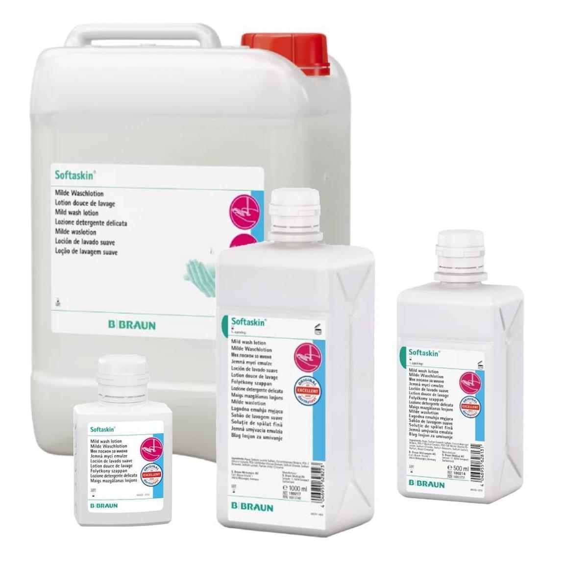 Softaskin waslotion - 1000 ml vouwfles met dosserpomp, per stuk
