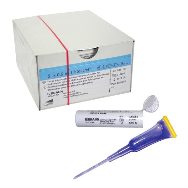 Histoacryl - 0,5 ml blauw, 5 ampullen