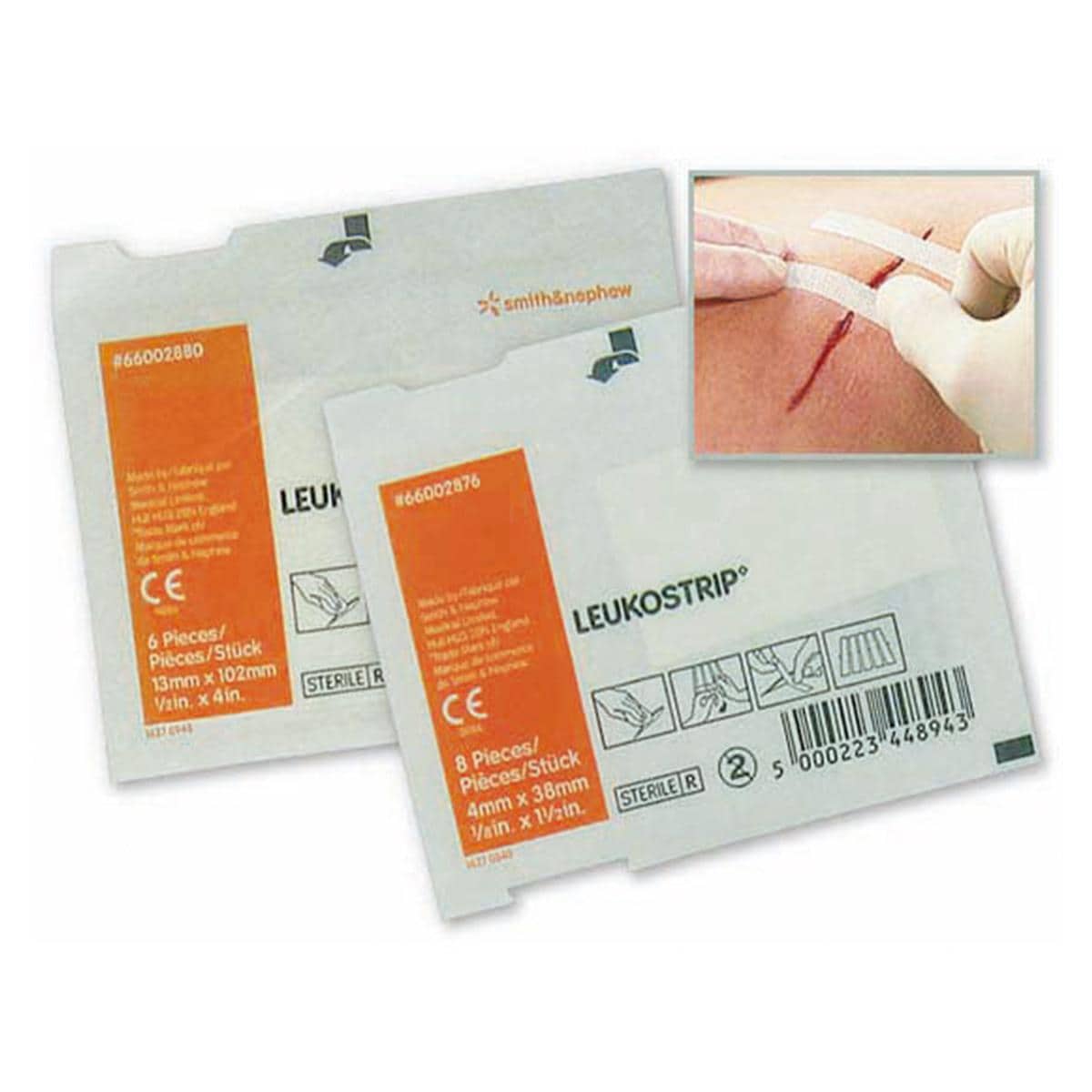 Leukostrip hechtstrip - 6,4 x 76mm, 10 x 3 stuks