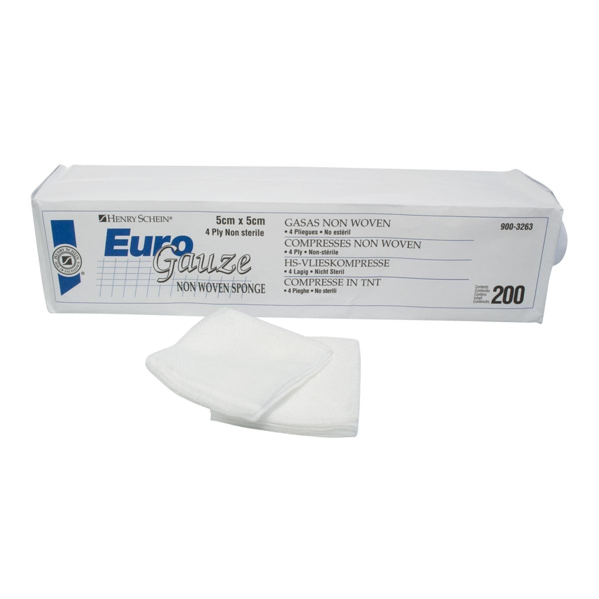 Non-woven kompres - 10 x 10 cm, 200 stuks
