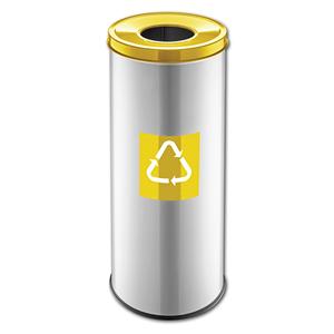 EcoFLEX recycling - rond, grijs/groen