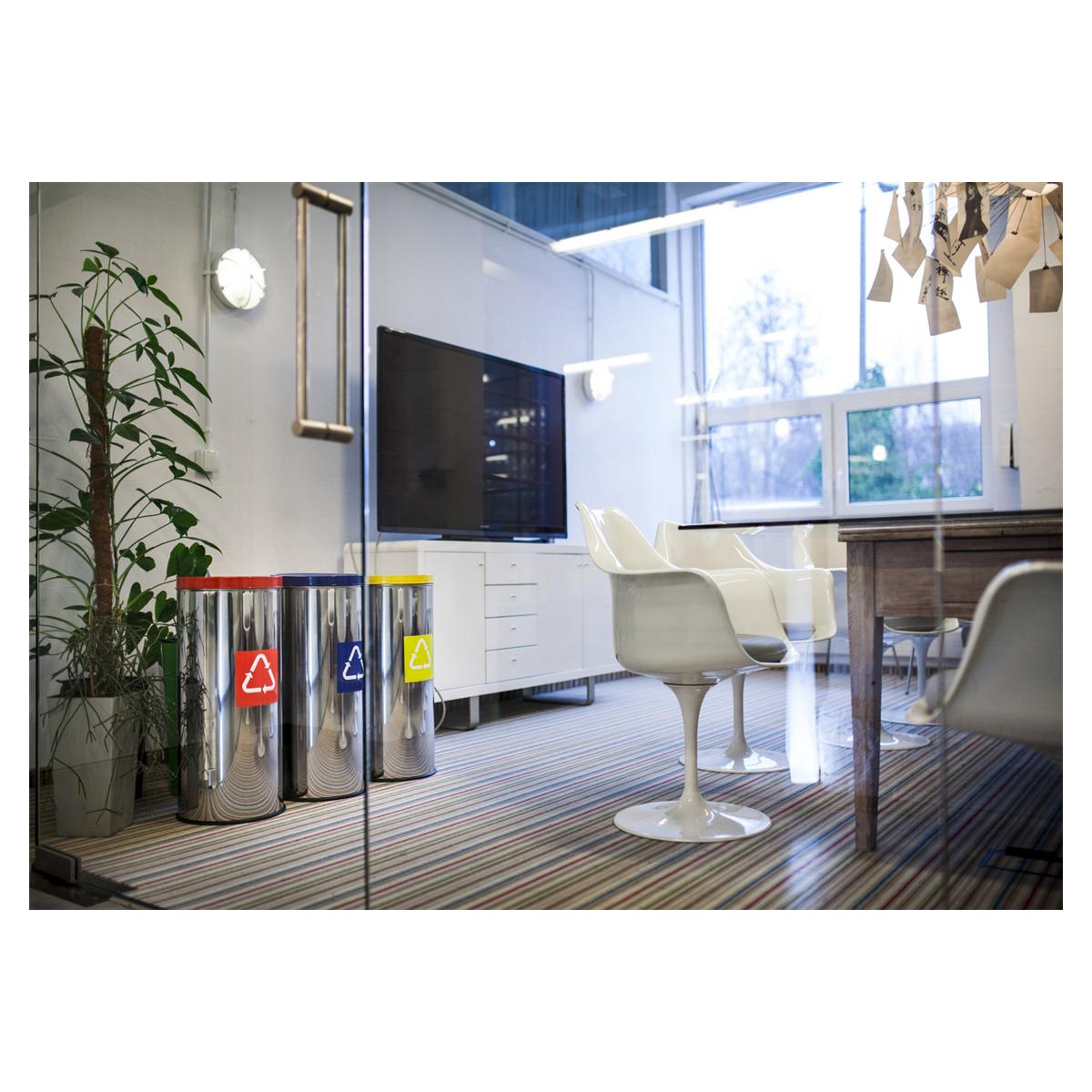 EcoFLEX recycling - rond, grijs/groen