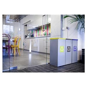 EcoFLEX recycling - rond, grijs/groen