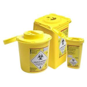 Naalden/afval container - 0,25 liter, ovaal, 5 x 8 x 13 cm