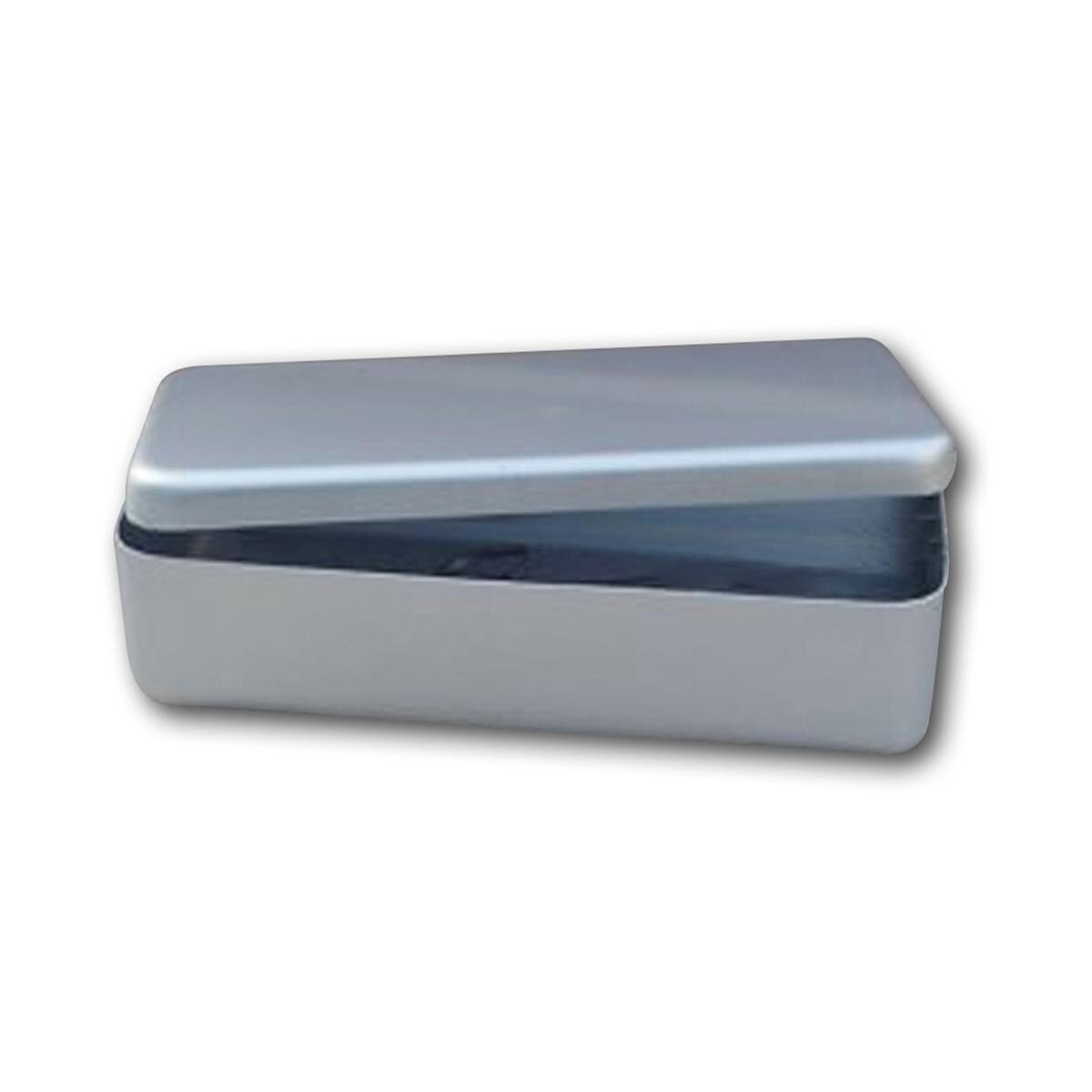 Instrumentendoos aluminium - afmetingen: 18 x 9 x 3 cm