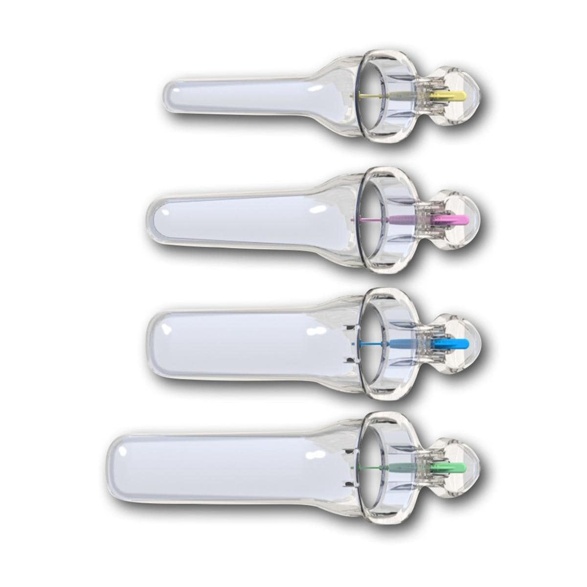 Speculum Orchid, transparant - Long 130 x 33 mm, groen 40 stuks