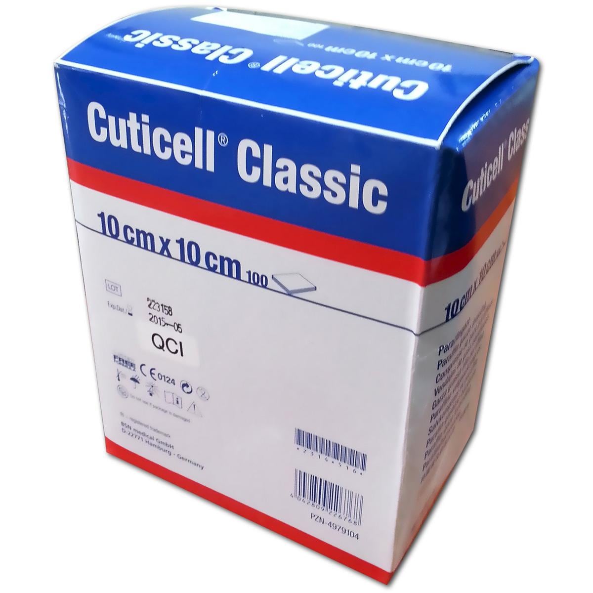 Cuticell Classic zalfkompres - 10 x 10 cm, 10 stuks