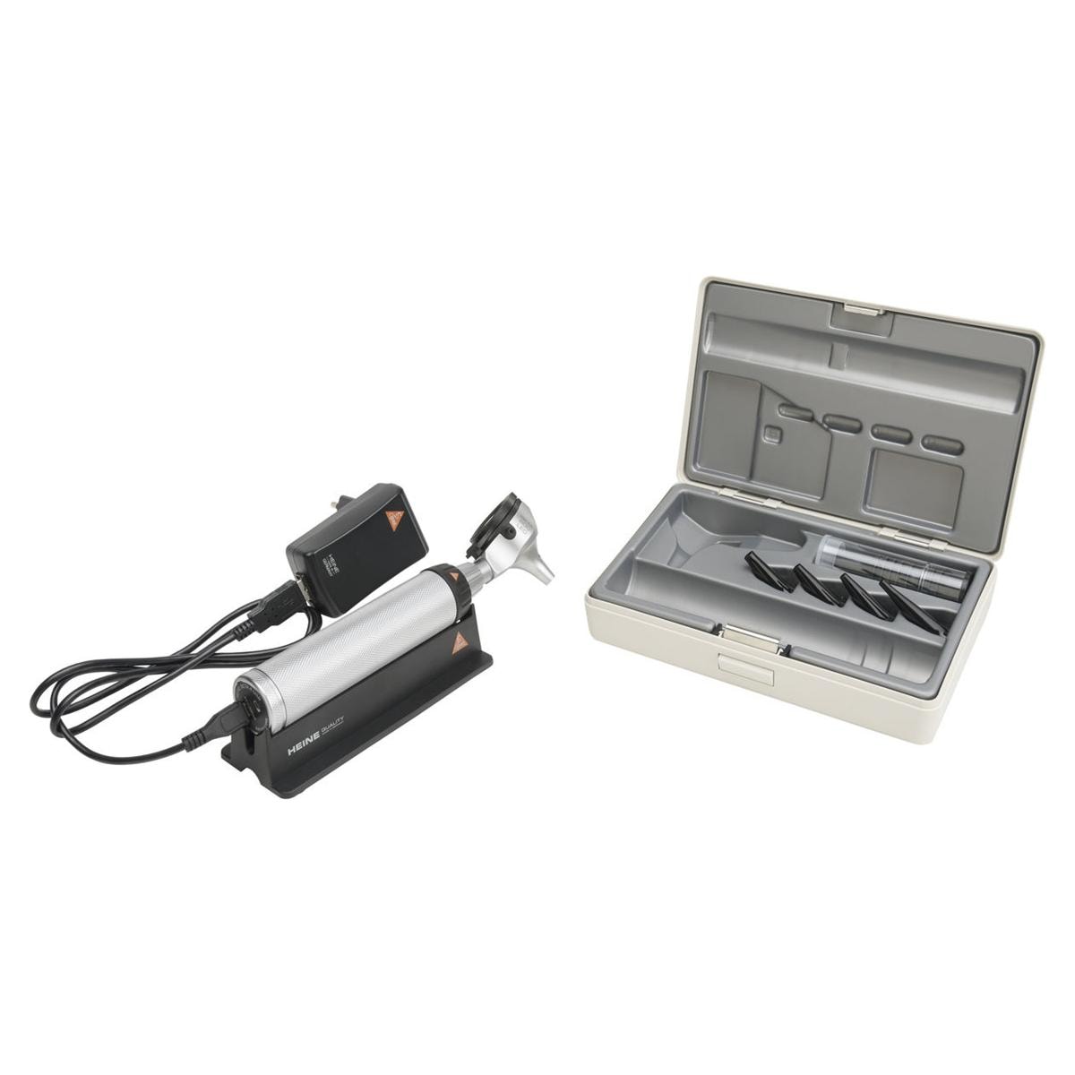 Beta 200 LED otoscoop set oplaadbaar - met USB oplader