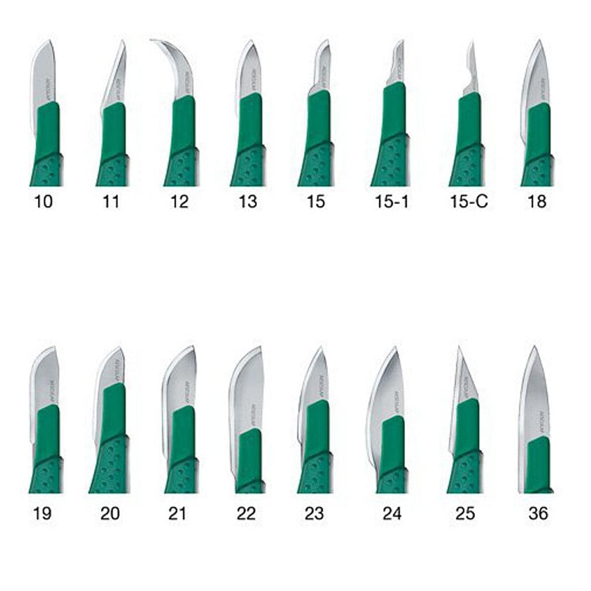 Disposable Scalpels safety heft - figuur 15, per 10st.