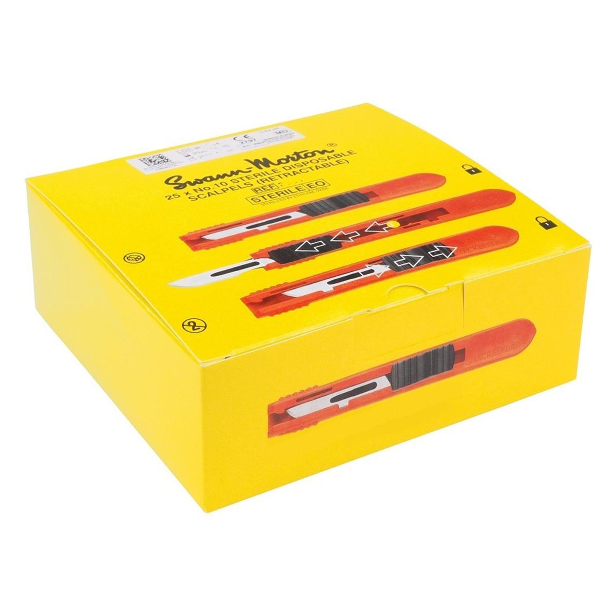 Scalpels, veiligheid - figuur 10, per 25 stuks