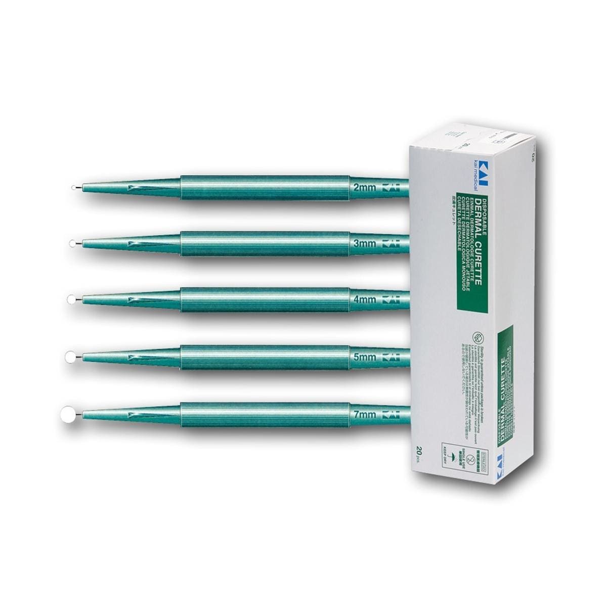 Ringcurette - Ø 2 mm, per 20 stuks