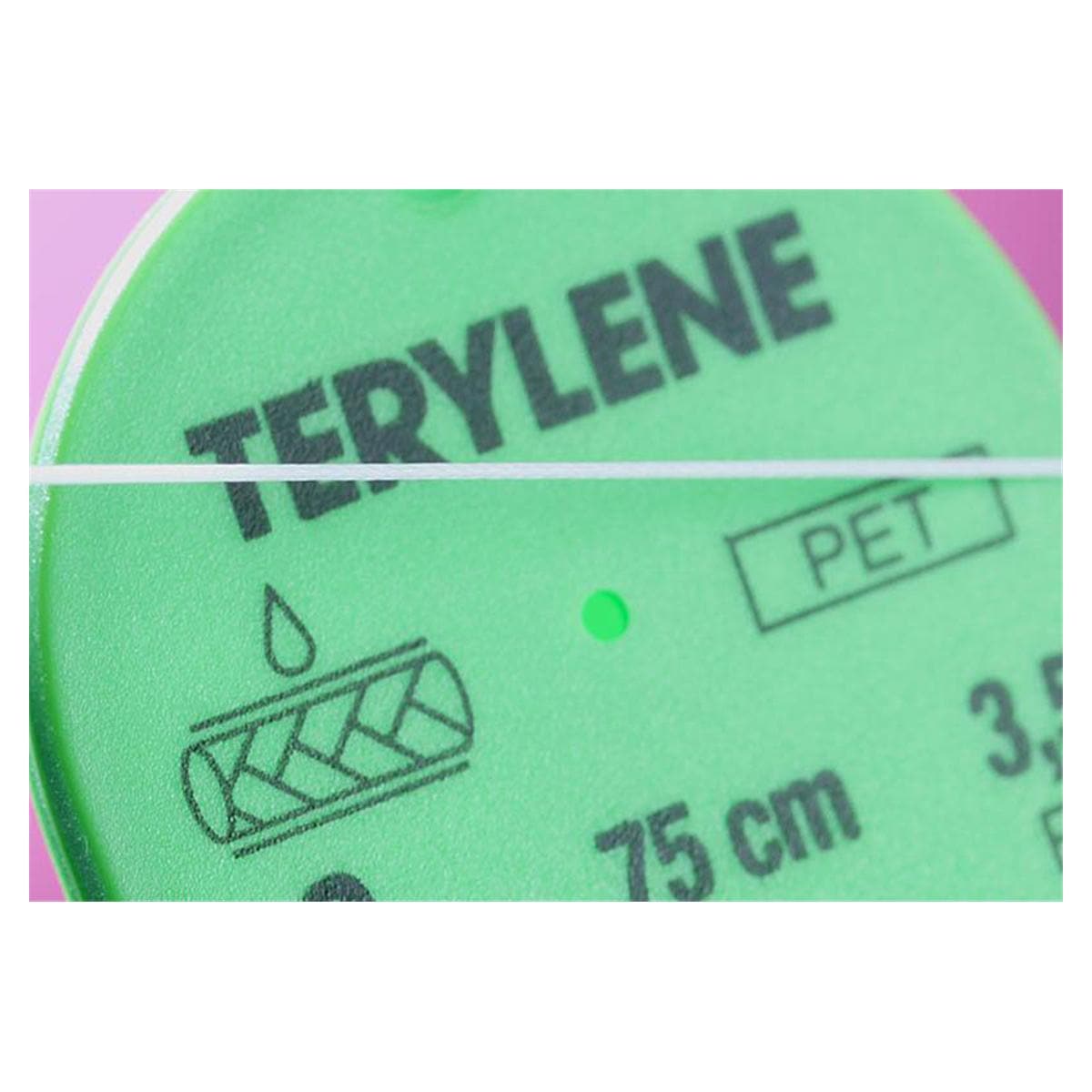Terylene - USP 6/0 DS12 50cm groen, verpakt per 24st.