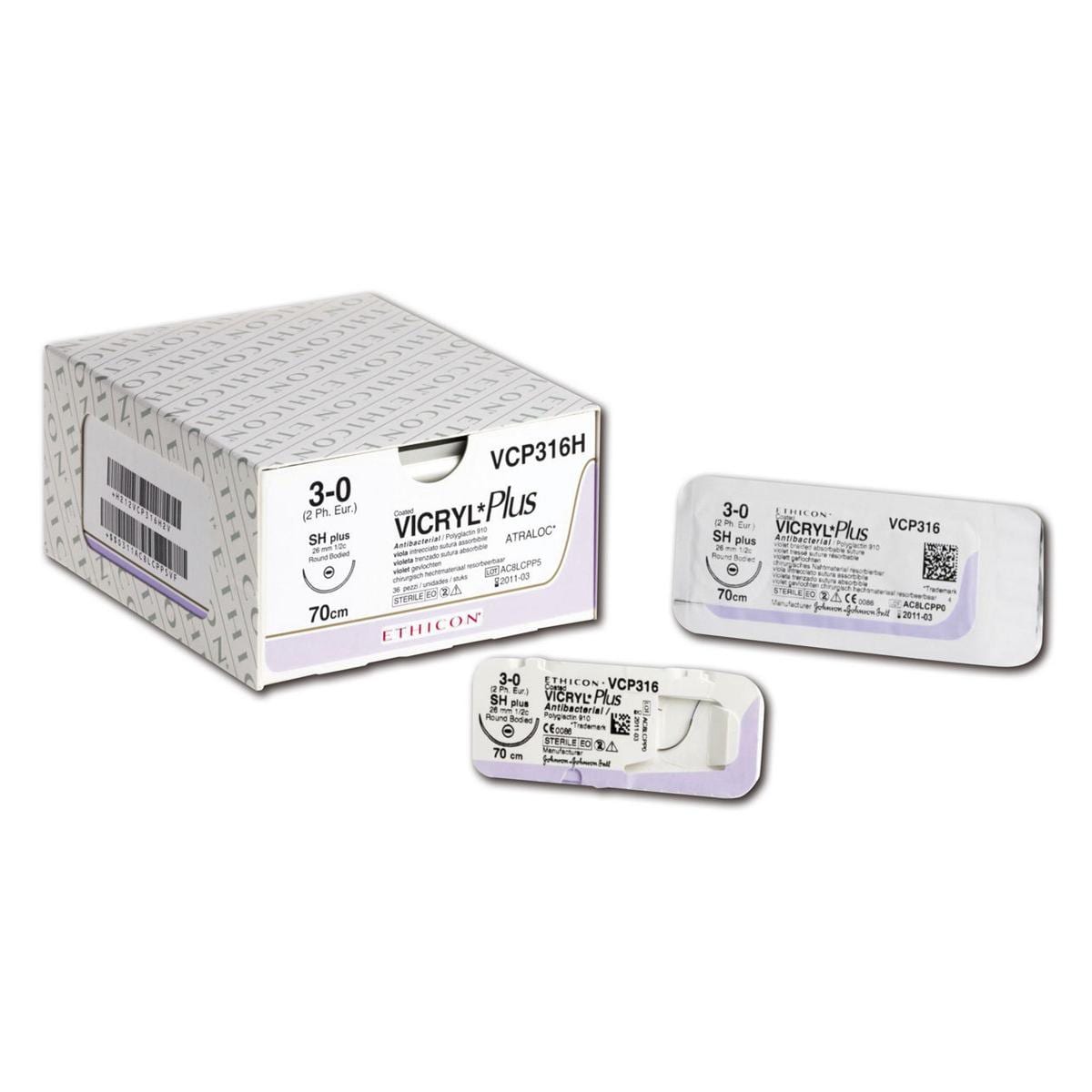 Ethicon Vicryl Plus 4-0 FS2 70cm VCP397H