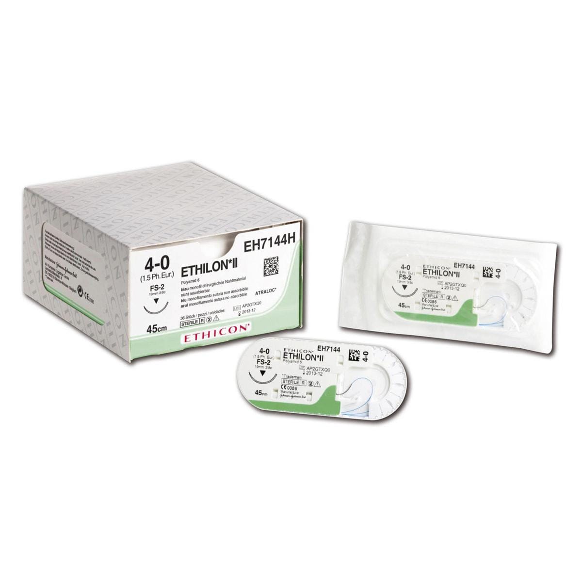 Ethilon - Lengte 45cm zwart, 36 stuks 6-0, naald FS-3 - 660H