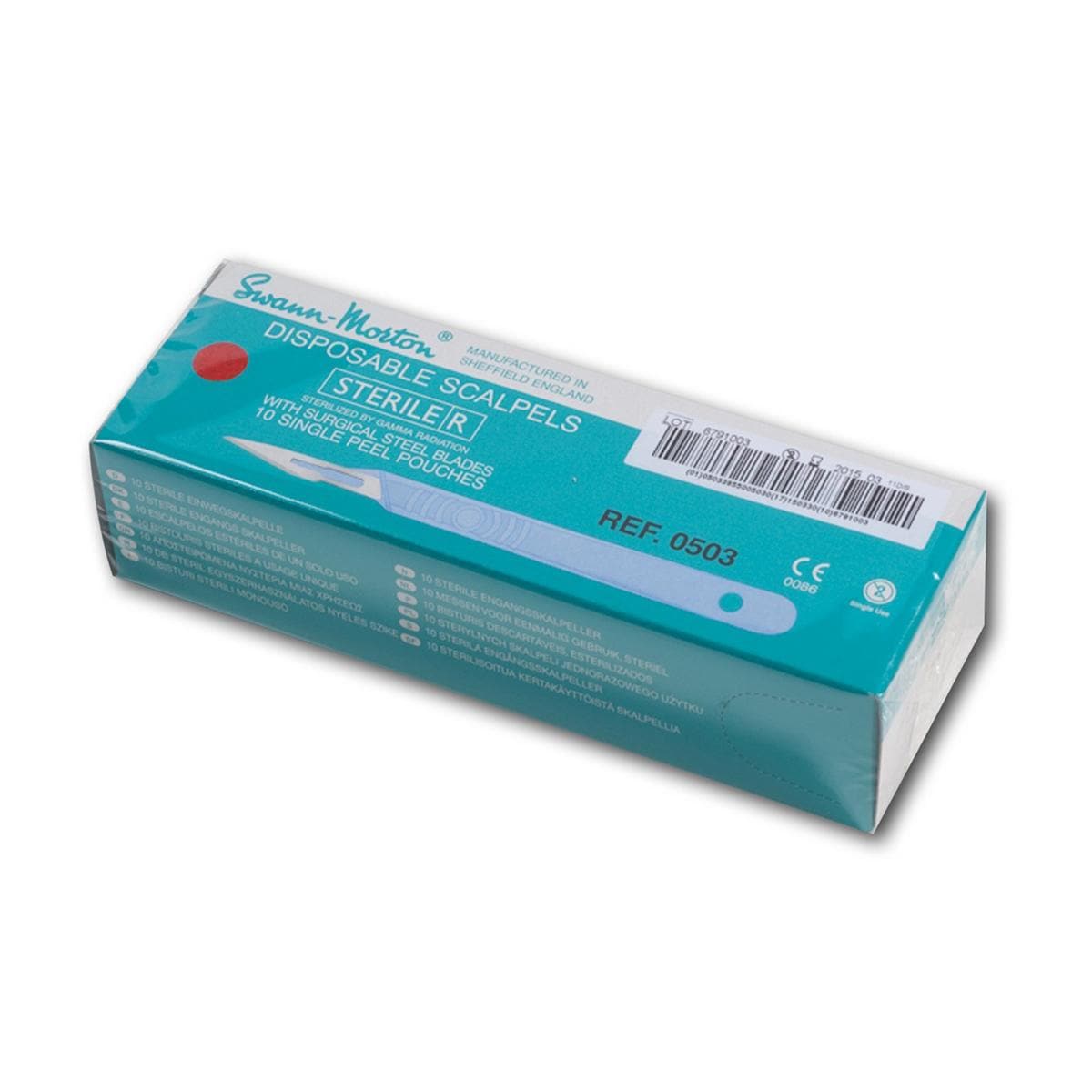 Scalpels met heft - figuur 15, per 10 stuks