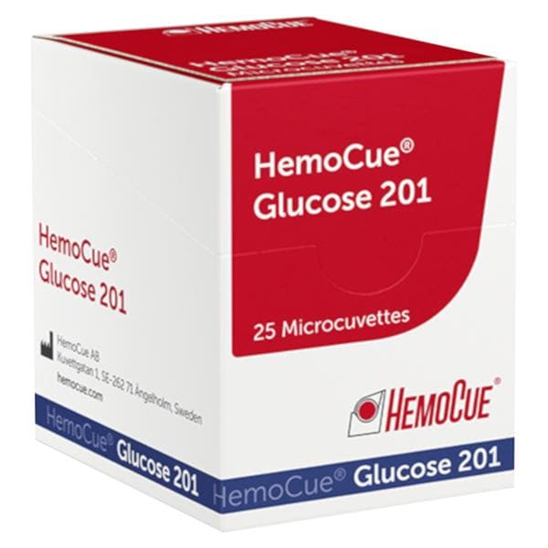 HemoCue 201+ glucose cuvettes - 4 x 25 stuks, gekoeld