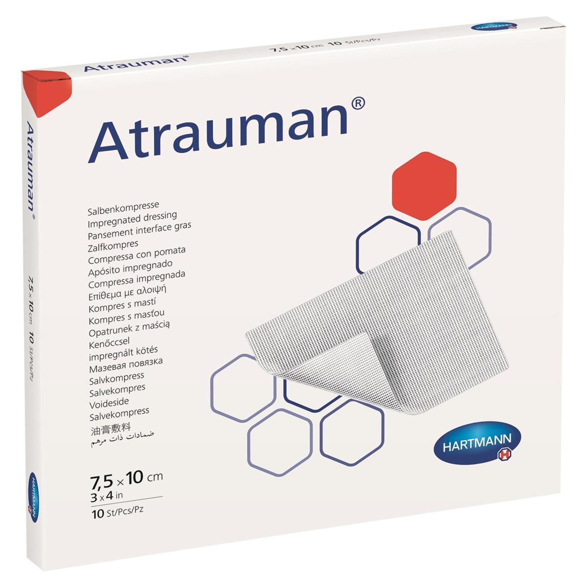 Atrauman zalfkompres - 5 x 5 cm, 10 stuks