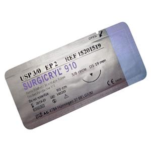 Surgicryl 910 - USP 3/0 DS24 75cm per 12 stuks