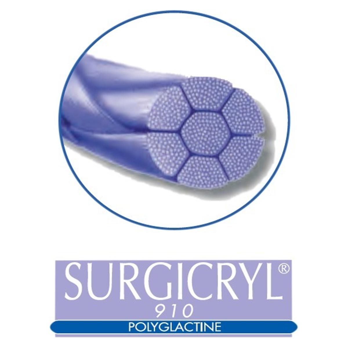 Surgicryl 910 - USP 3/0 DS24 75cm per 12 stuks
