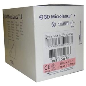 Microlance disposable injectienaalden - Roze 1,2 x 40mm, per 100 stuks