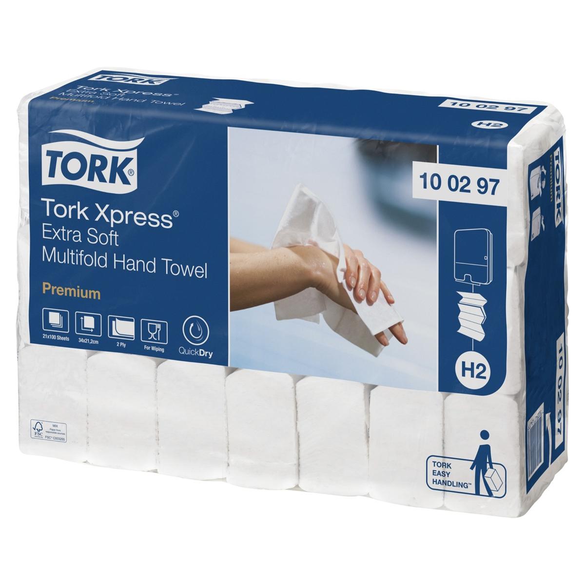 Xpress® Extra Soft Multifold Hand Towel H2 - 21 x 100 stuks - 100297