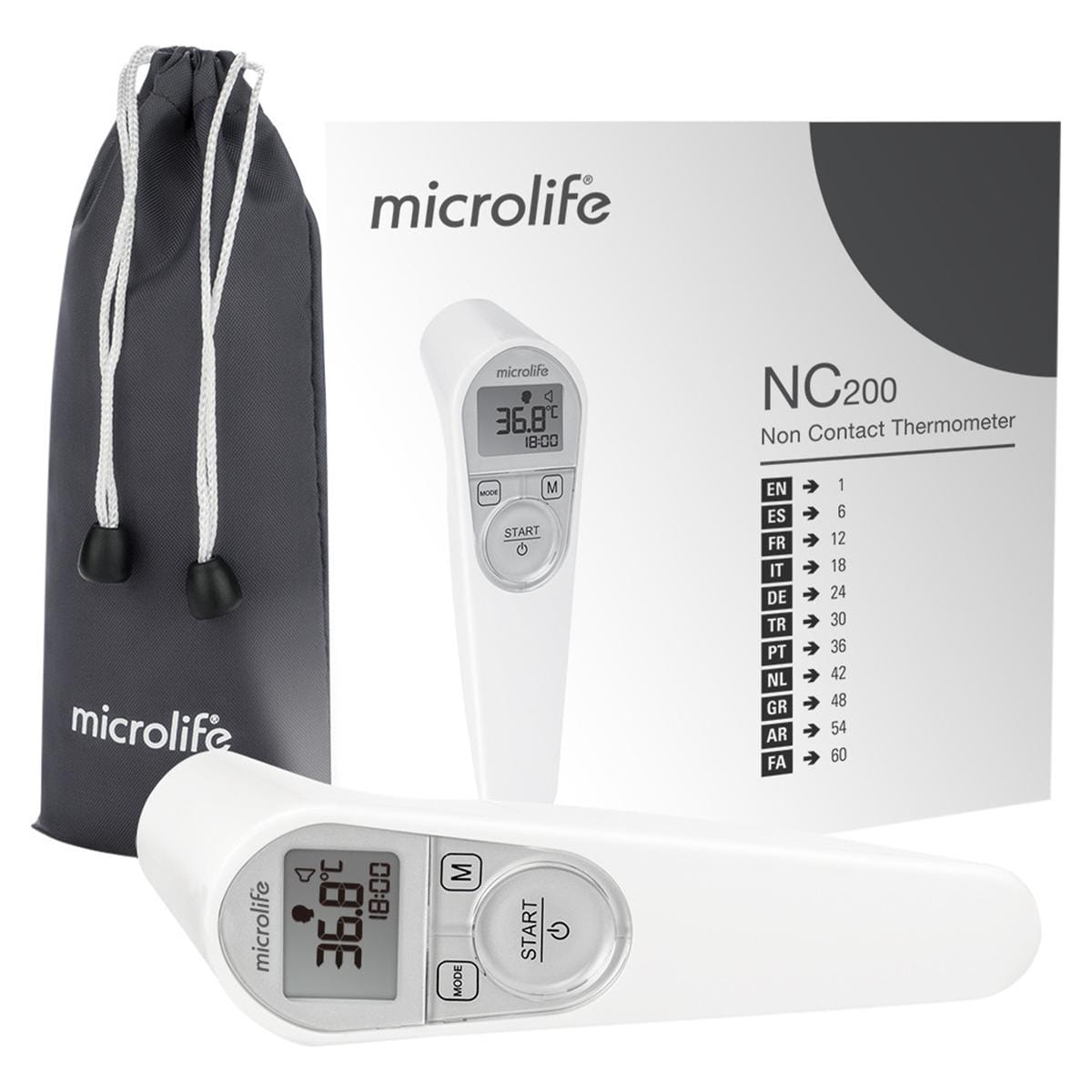 NC200 Non-contact voorhoofd thermometer - Per stuk