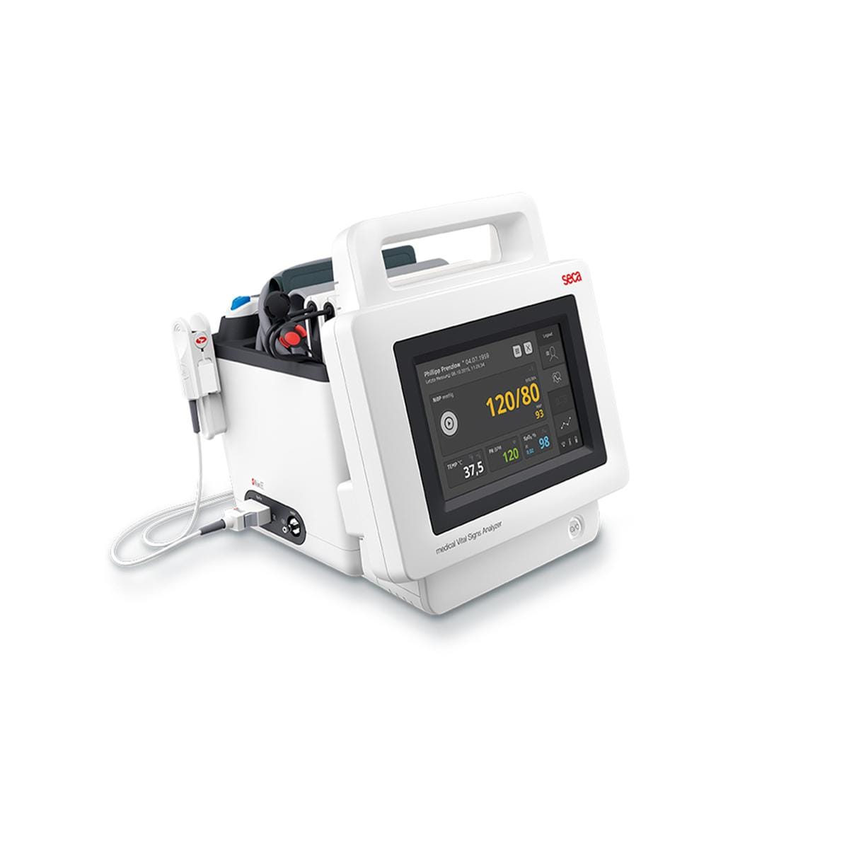 Seca 535 mVSA monitor + Massimo SpO2 meter + Genius 2 oorthermometer - per stuk