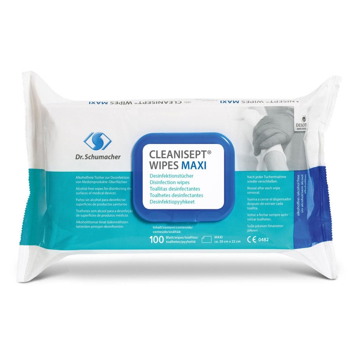 Cleanisept Wipes Maxi - 1 pak à 100 doekjes