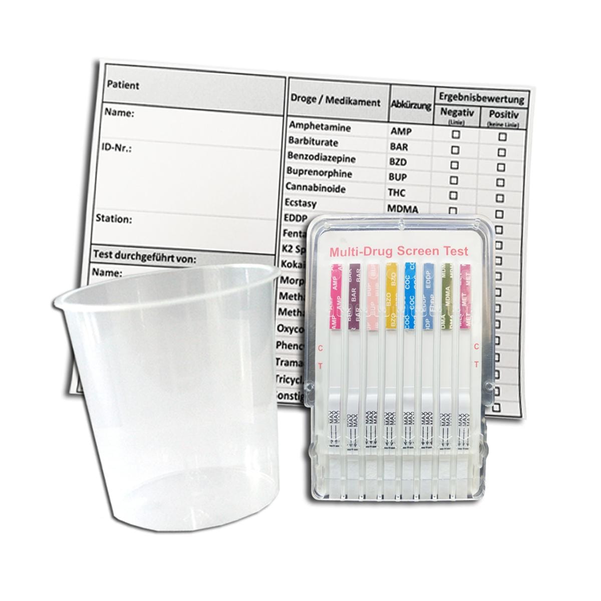 Multi-drugstest 6 parameters - per 10 stuks