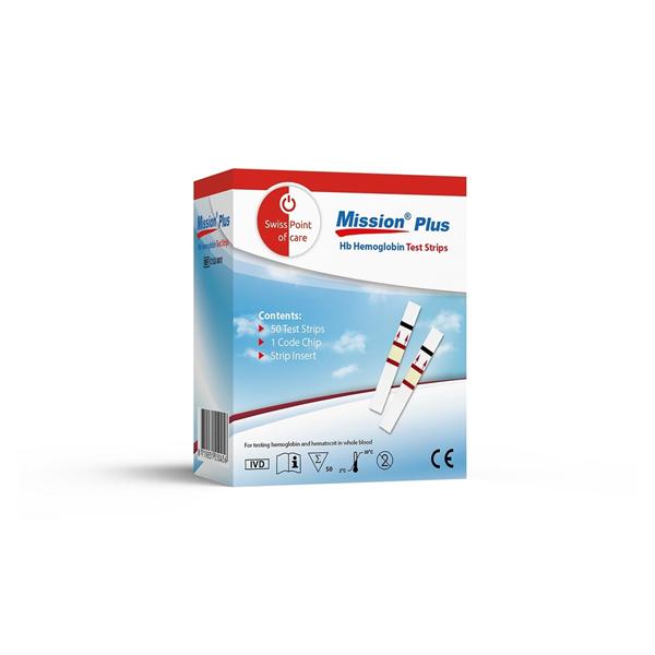 Acon Mission Plus Hb test strips - per 50 stuks