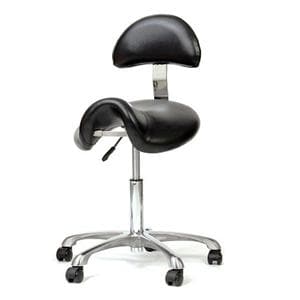Vita comfort met rugleuning - zwart, 46-64cm