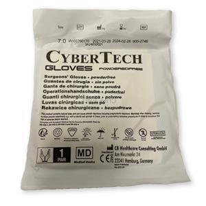 CyberGloves Latex PE handschoen Steriel Poedervrij - maat 8, per 50 paar