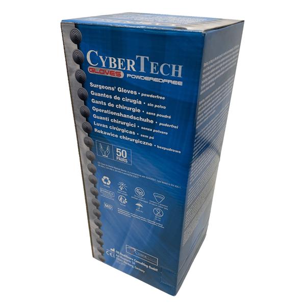 CyberGloves Latex PE handschoen Steriel Poedervrij - maat 6, per 50 paar