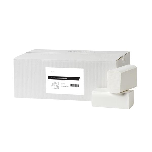 Handdoekjes Multifold 20,5 x 24 cm - geschikt voor Tork H2, per 3060 stuks