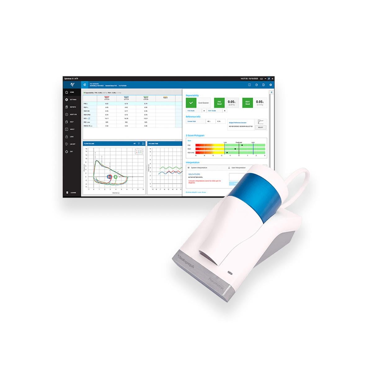 Pneumotrac spirometer - per stuk