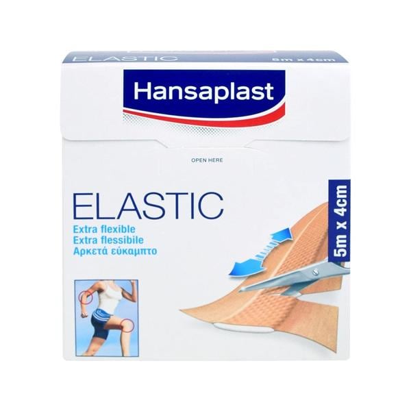 Hansaplast elastisch wondpleister - 6 cm x 5 m, per rol