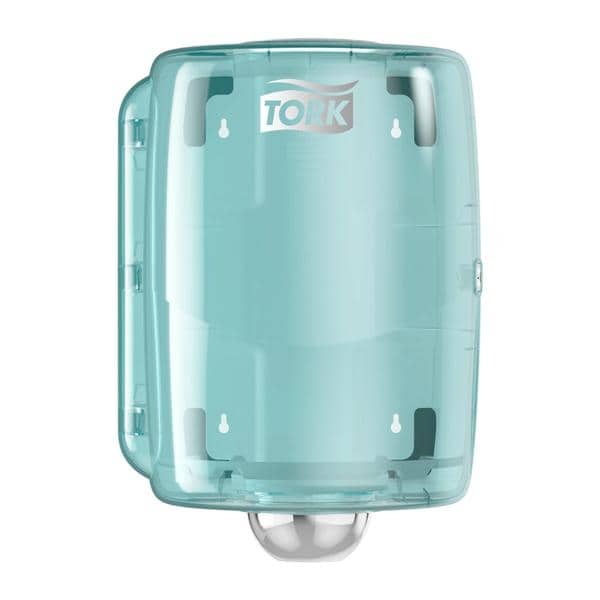 Centerfeed roldispenser W2 - wit/turquoise, per stuk