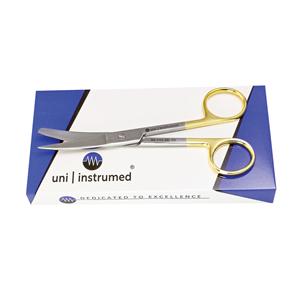 Gebogen chirurgische verbandschaar met scherpe/stompe snede - 14,5 cm