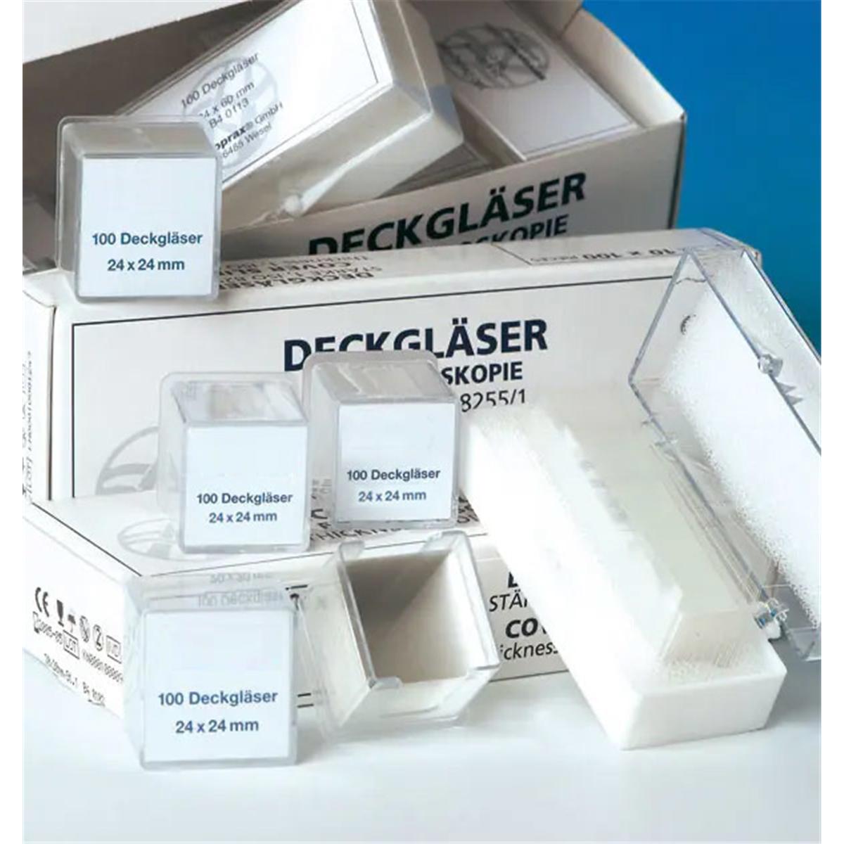 Dekglaasjes - 24 x 24 mm, 10 x 200 stuks