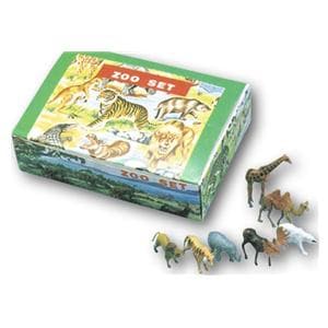 Zoo Set - speelgoed wilde dieren - Verpakking, 100 stuks