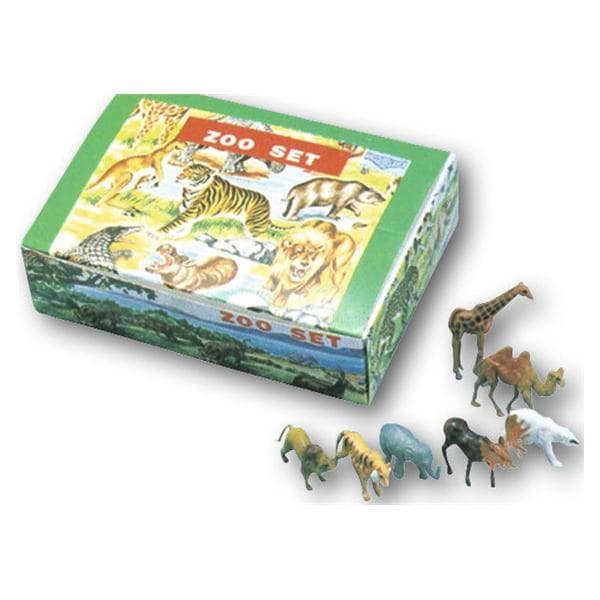 Zoo Set - speelgoed wilde dieren - Verpakking, 100 stuks