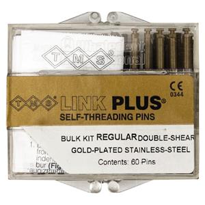 TMS Link Plus Regular - Double-shear Goldplated - EL752-60, Bulk kit 60 stuks