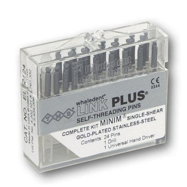 TMS Link Plus Minim - Single-Shear Titanium - EL821-24 zilver, Complete kit 24 stuks