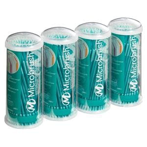 Microbrush in Tube verpakking - Ultrafine (0,5 mm) turquoise, 4x 100 stuks