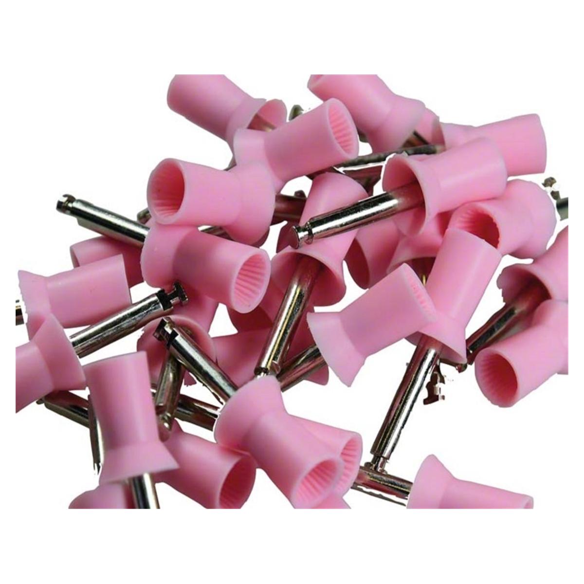 Prophy Cups Latch-Type (RA) - 9007/30 ribbed roze RA zacht, 30 st