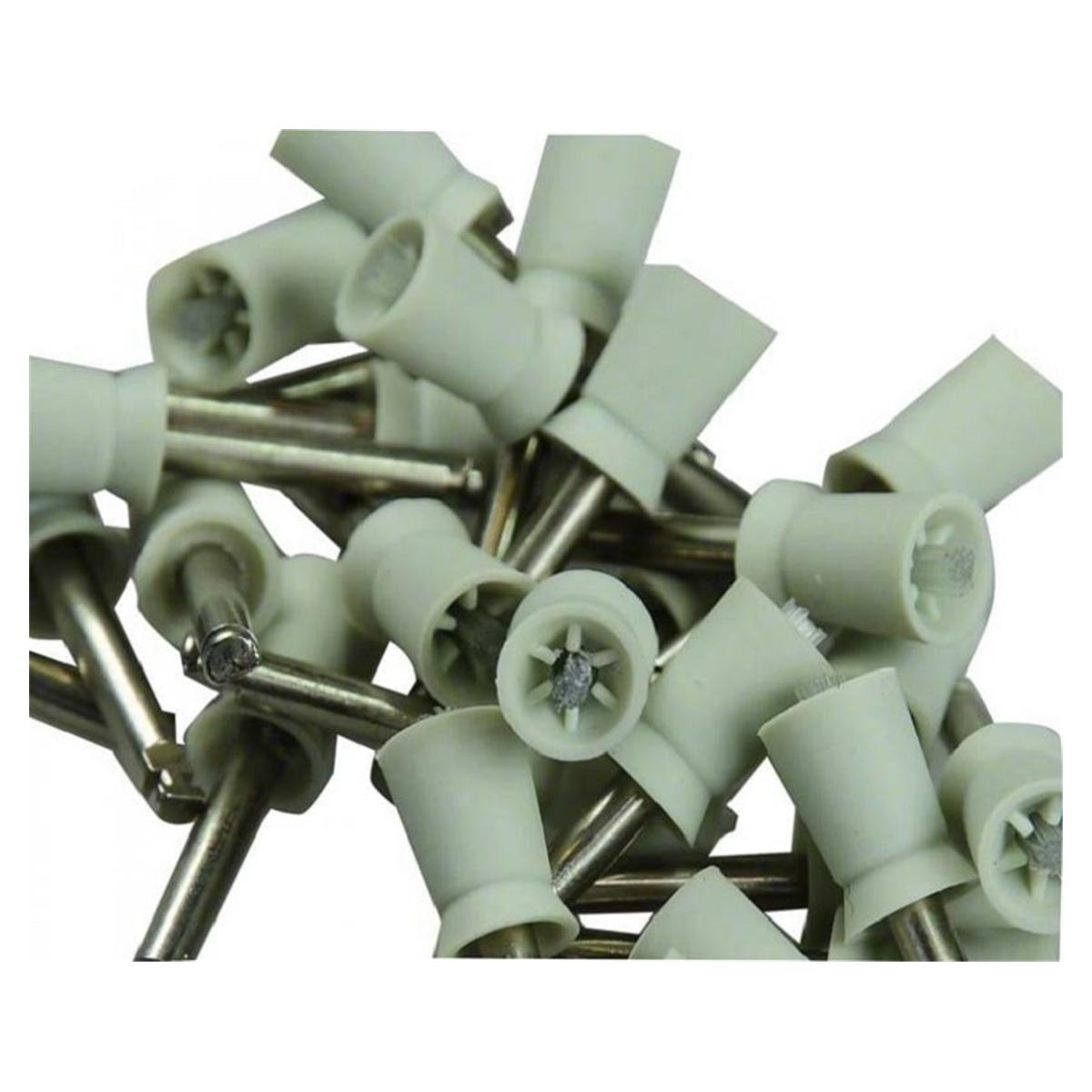 Prophy Cups Latch-Type (RA) - 9009/30 cup en borstel wit RA zacht, 30 st