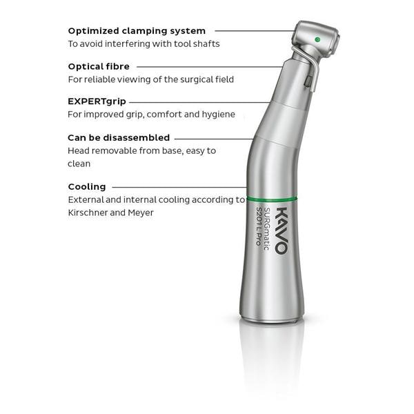 Chirurgisch hoekstuk met licht - SURGmatic S201 L Pro, vertraging 20:1