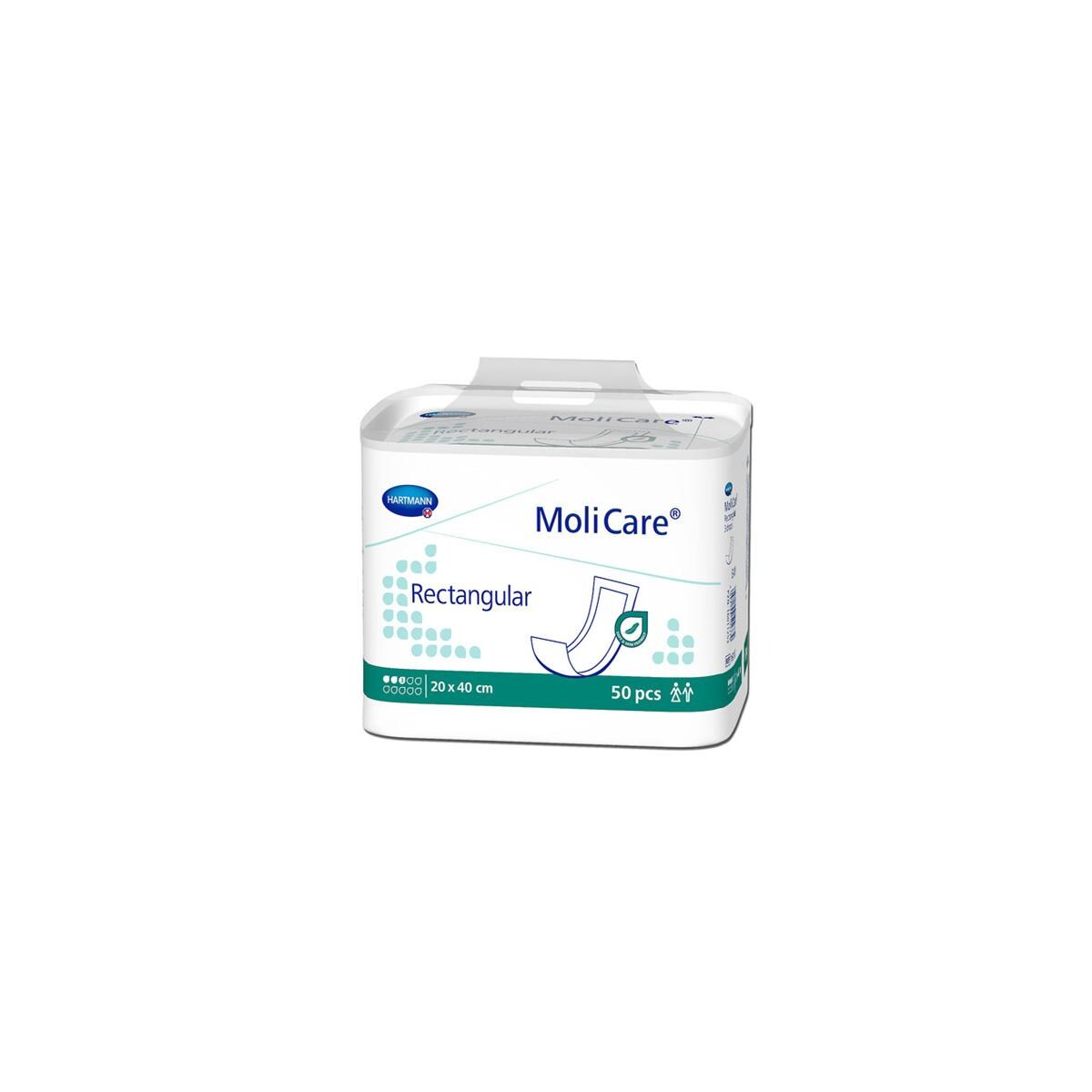 MoliCare® Rectangular drops - 3 druppels. 20x40cm, 50 stuks